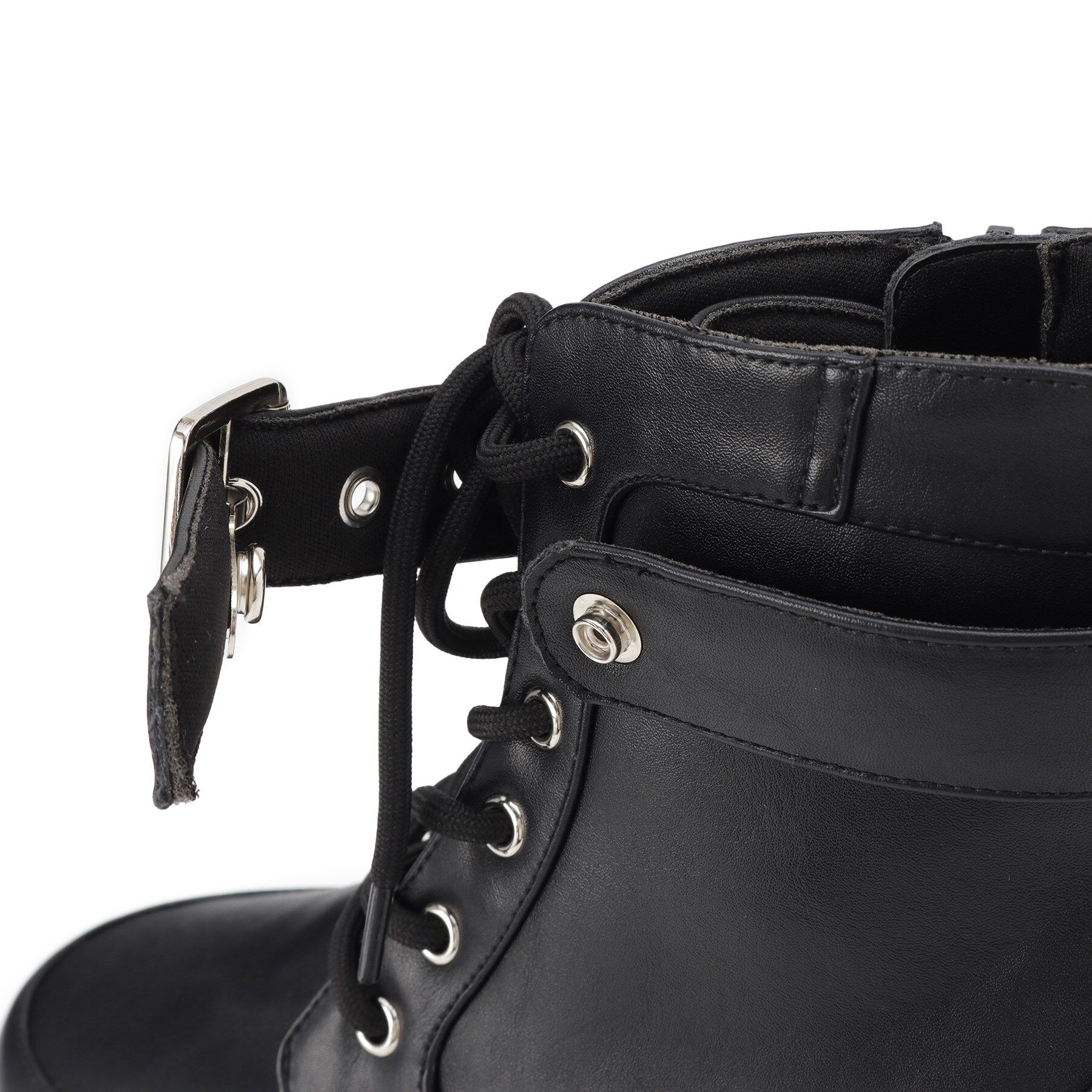 ESPERANZA「レースアップバックル厚底ブーツ」|ショートブーツ|