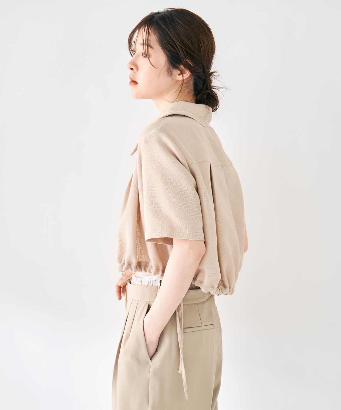 COCO DEAL「リネンライクツィードブルゾン」|ブルゾン・スタジャン|