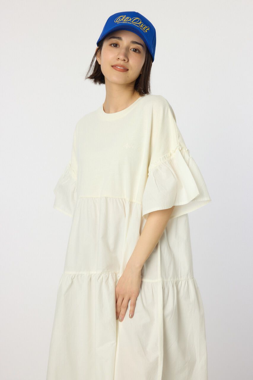 RODEO CROWNS「ピグメントドッキングティアードワンピース」|ワンピース|