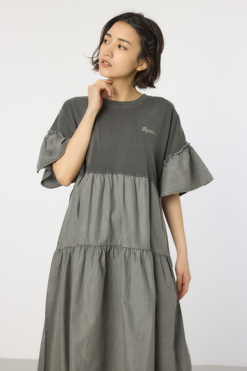 RODEO CROWNS「ピグメントドッキングティアードワンピース」|ワンピース|