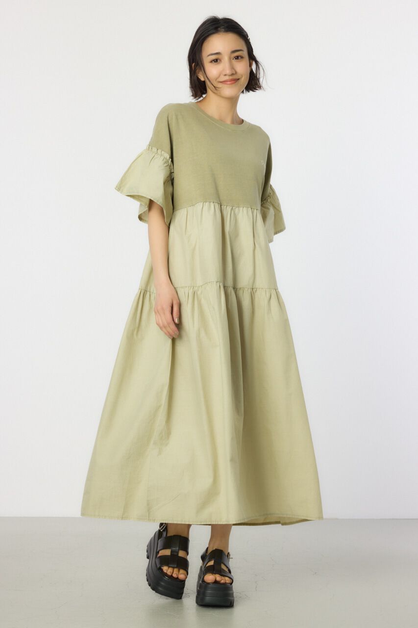 RODEO CROWNS「ピグメントドッキングティアードワンピース」|ワンピース|