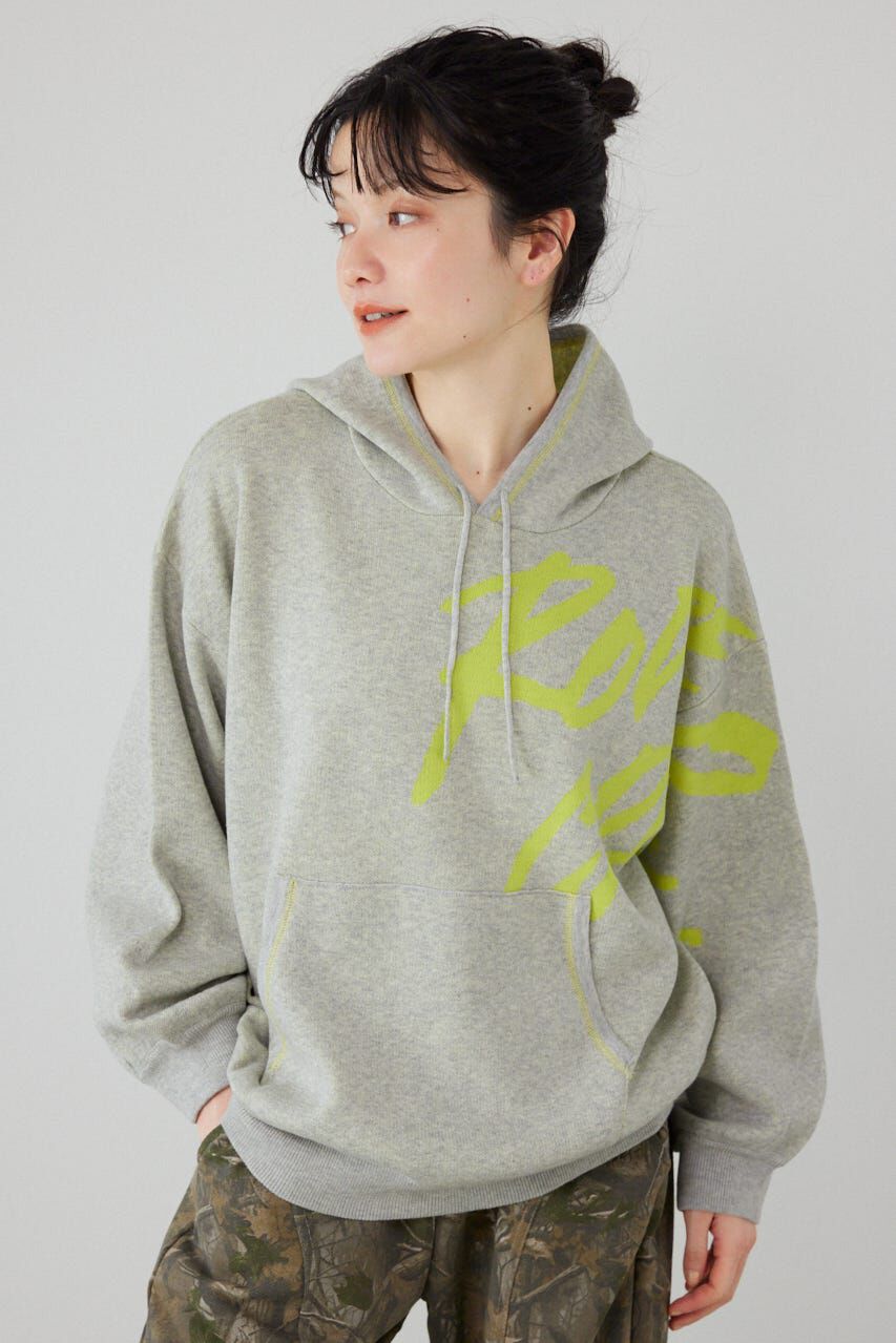 RODEO CROWNS「スウェットライクフロントロゴニットフーディー」|パーカー|L/T.GRY1