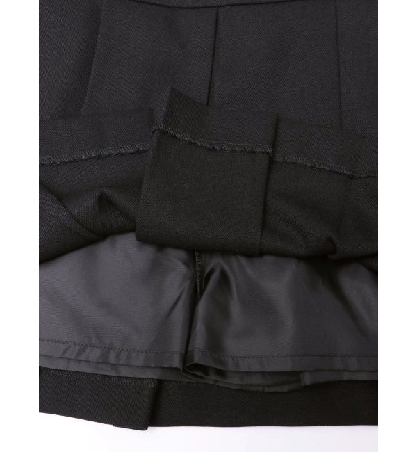 MERCURYDUO「ベルト付きチェックプリーツミニスカパン」|スカート|