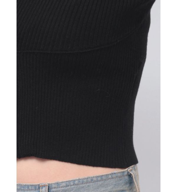 MURUA「ショルダーストラップダブルZIPニット」|ニット・セーター|