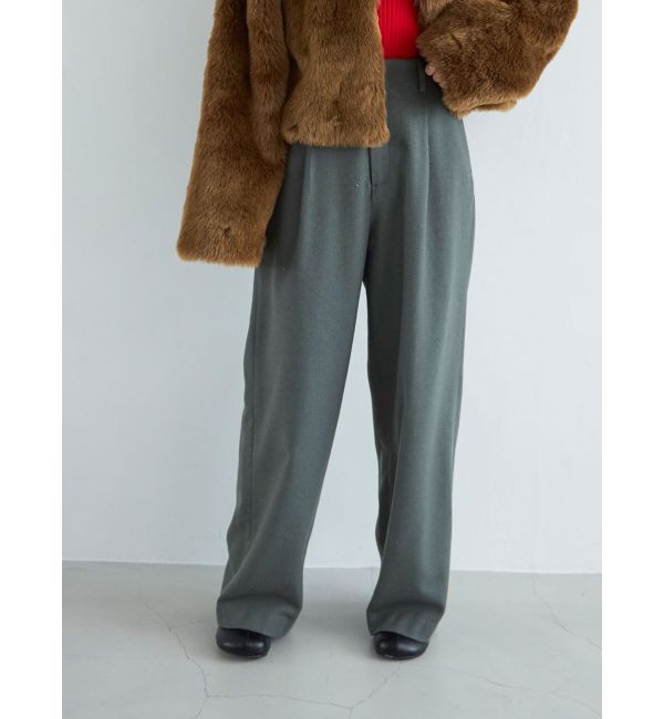 Ungrid「ウール混ルーズタックパンツ」|その他|
