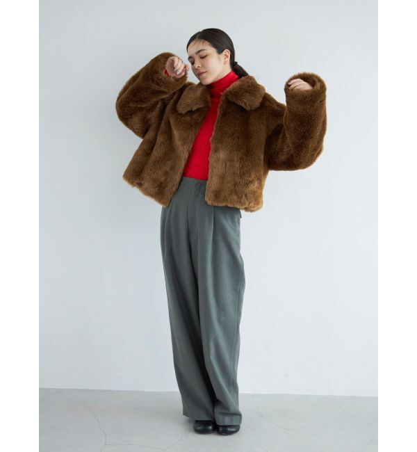 Ungrid「ウール混ルーズタックパンツ」|その他|