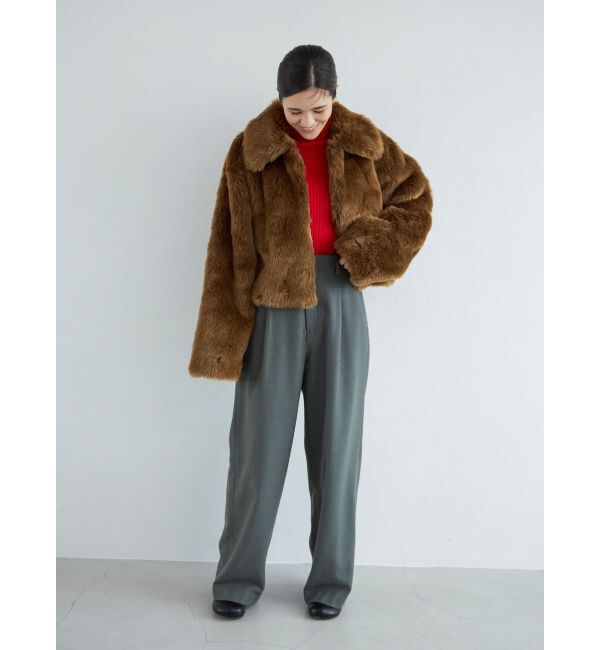 Ungrid「ウール混ルーズタックパンツ」|その他|