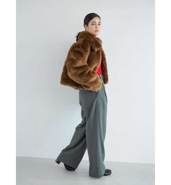 Ungrid「ウール混ルーズタックパンツ」|その他|