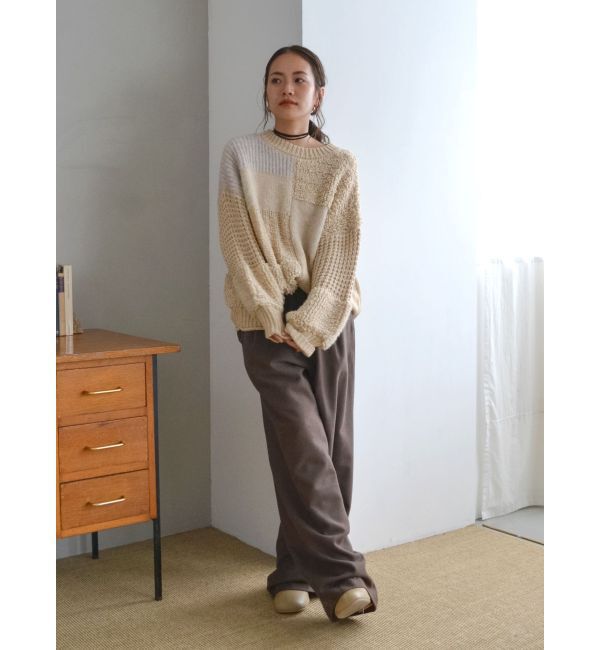 Ungrid「ウール混ルーズタックパンツ」|その他|