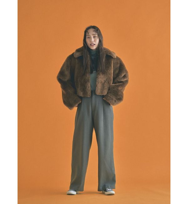 Ungrid「ウール混ルーズタックパンツ」|その他|