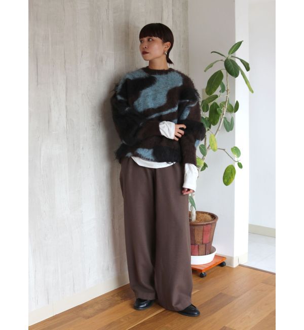 Ungrid「ウール混ルーズタックパンツ」|その他|