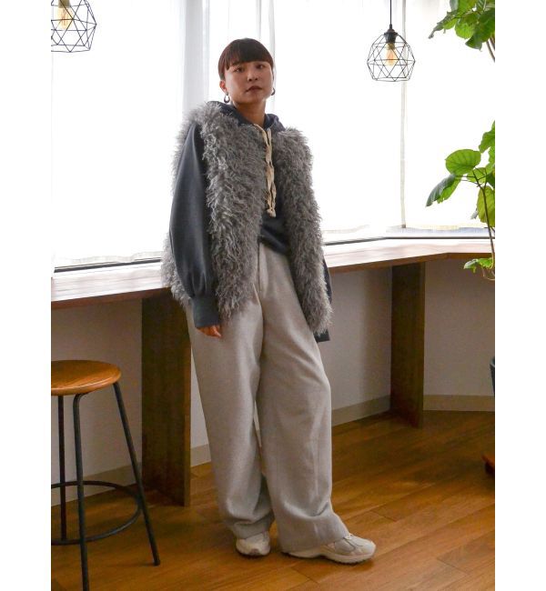 Ungrid「ウール混ルーズタックパンツ」|その他|