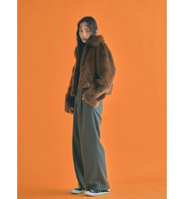 Ungrid「ウール混ルーズタックパンツ」|その他|