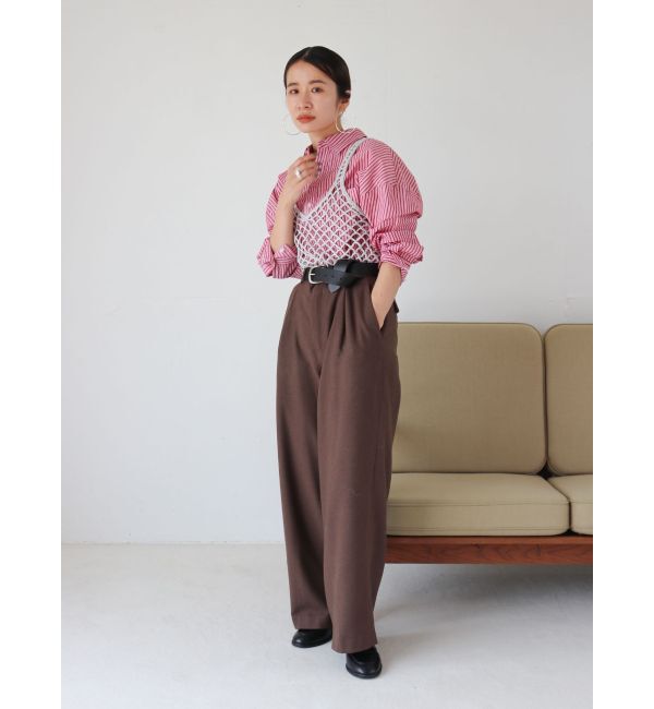 Ungrid「ウール混ルーズタックパンツ」|その他|