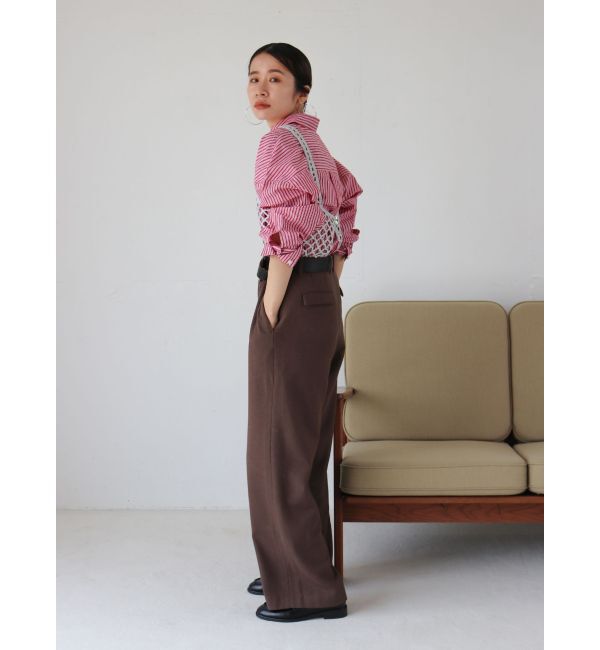 Ungrid「ウール混ルーズタックパンツ」|その他|