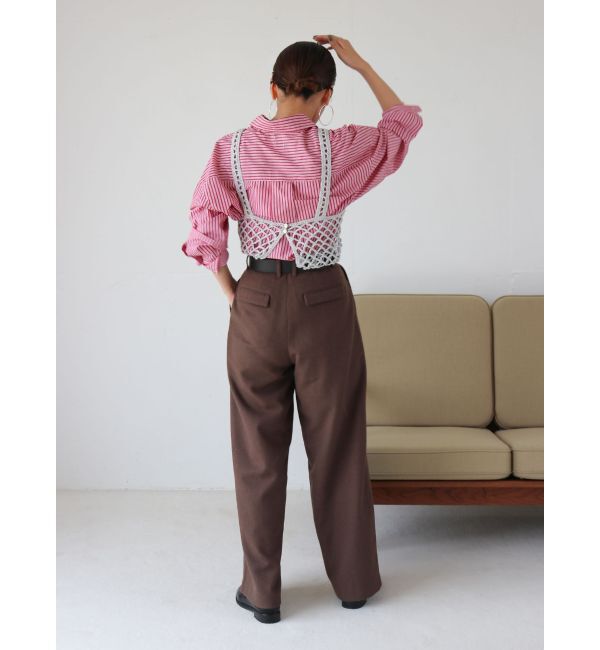 Ungrid「ウール混ルーズタックパンツ」|その他|