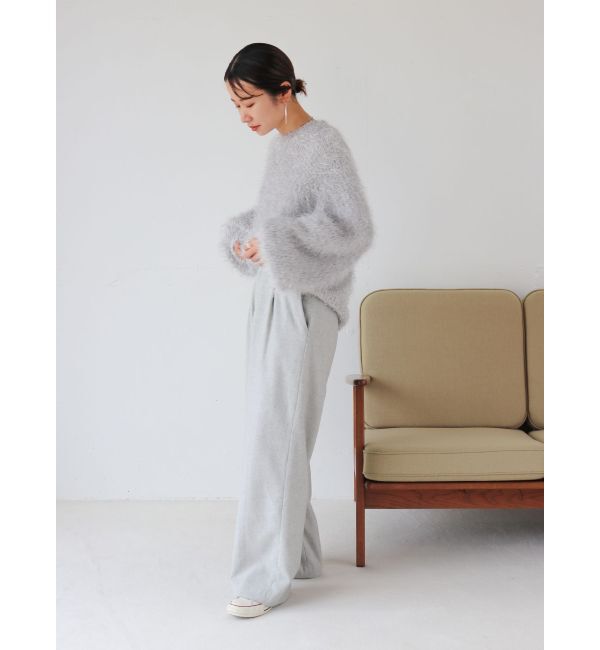 Ungrid「ウール混ルーズタックパンツ」|その他|