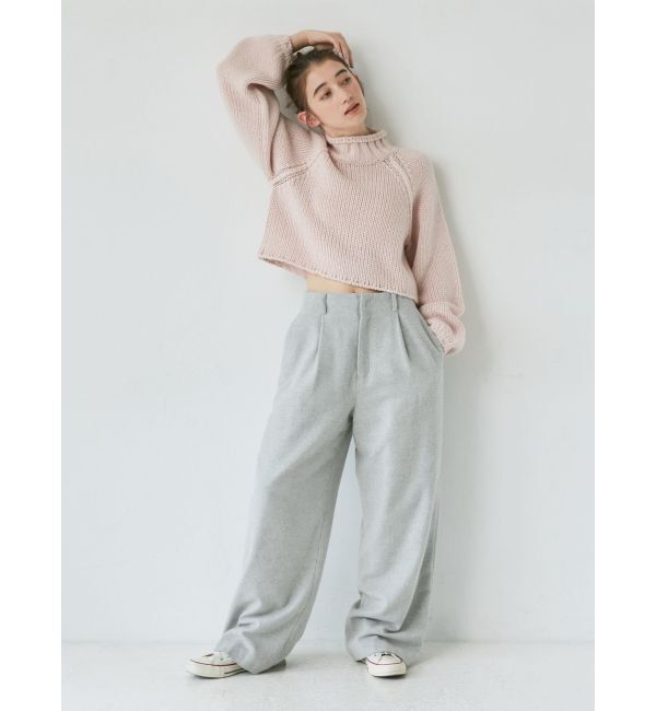 Ungrid「ウール混ルーズタックパンツ」|その他|