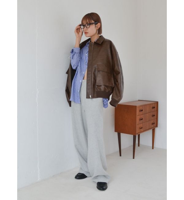 Ungrid「ウール混ルーズタックパンツ」|その他|