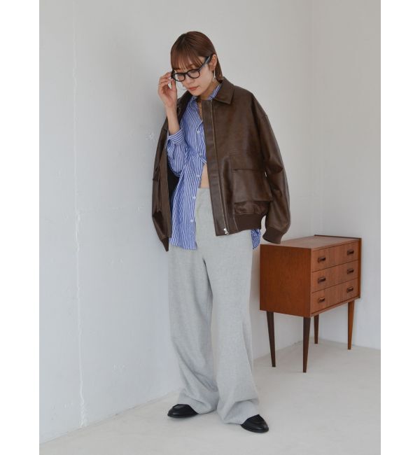 Ungrid「ウール混ルーズタックパンツ」|その他|