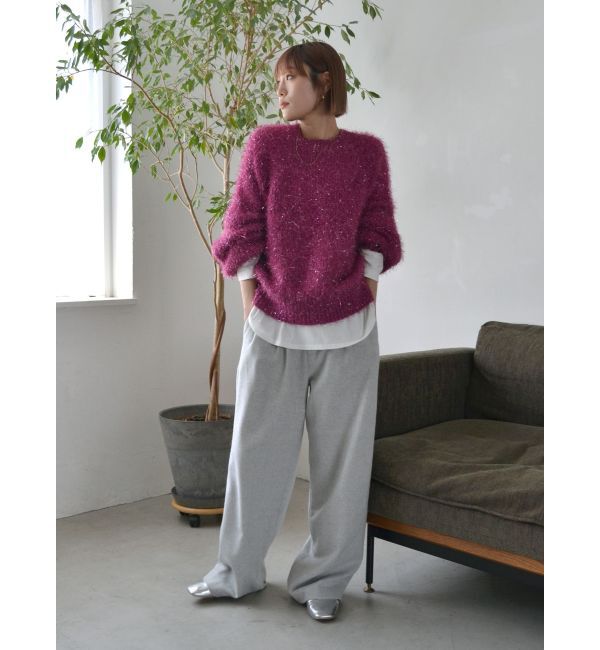 Ungrid「ウール混ルーズタックパンツ」|その他|