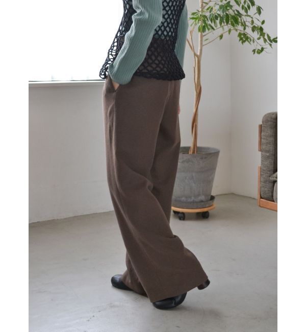 Ungrid「ウール混ルーズタックパンツ」|その他|