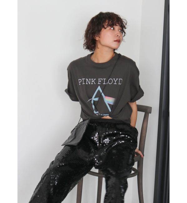 Ungrid「PINK FLOYD ロゴTee」|Tシャツ・カットソー|チャコールグレー