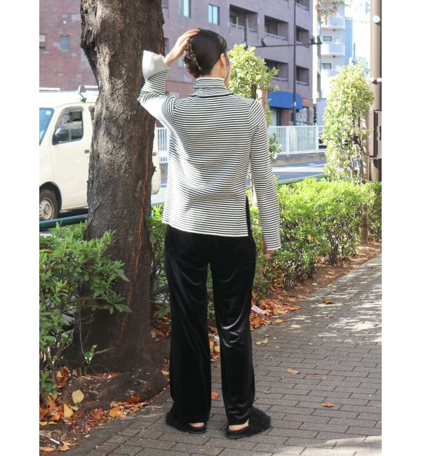 Ungrid「フレアスリーブフィットボーダーニット」|ニット・セーター|