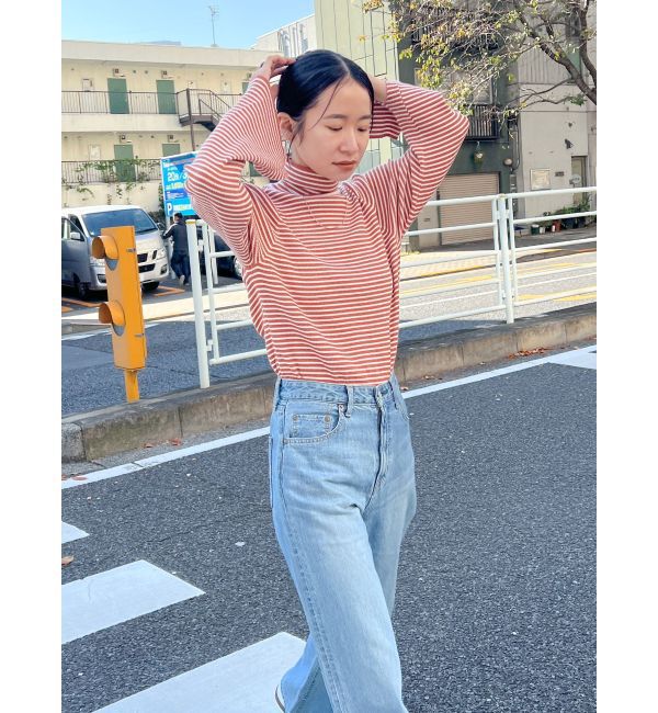 Ungrid「フレアスリーブフィットボーダーニット」|ニット・セーター|