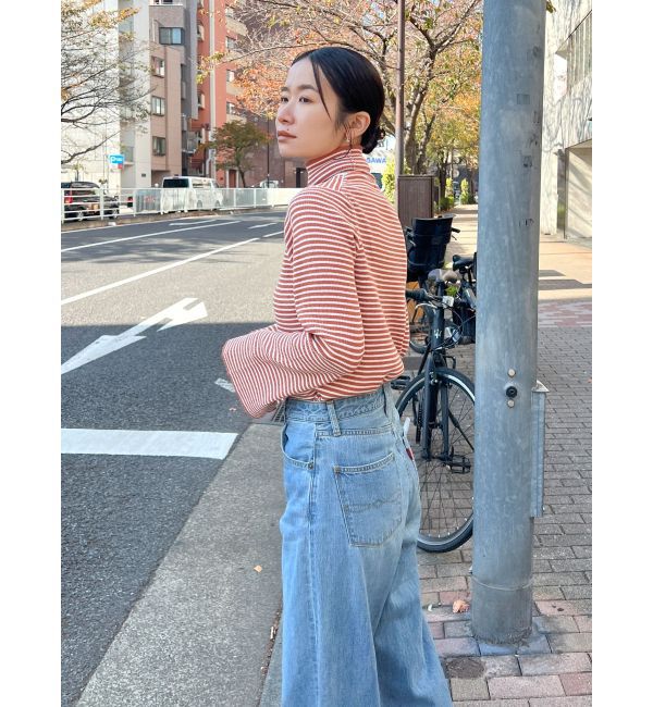 Ungrid「フレアスリーブフィットボーダーニット」|ニット・セーター|