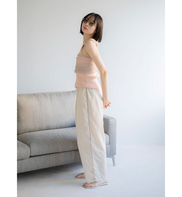 Ungrid「ナイロン混ラインパンツ」|その他|