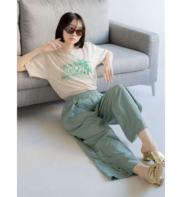 Ungrid「ナイロン混ラインパンツ」|その他|