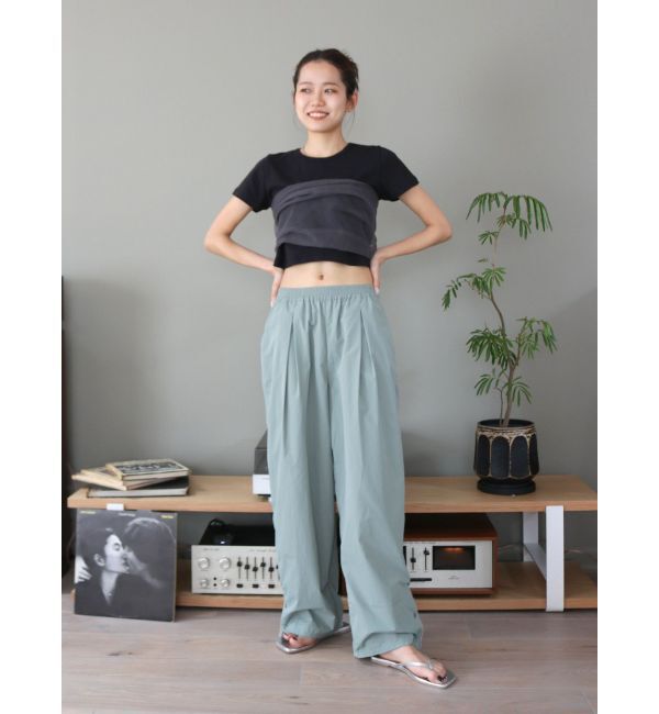 Ungrid「ナイロン混ラインパンツ」|その他|