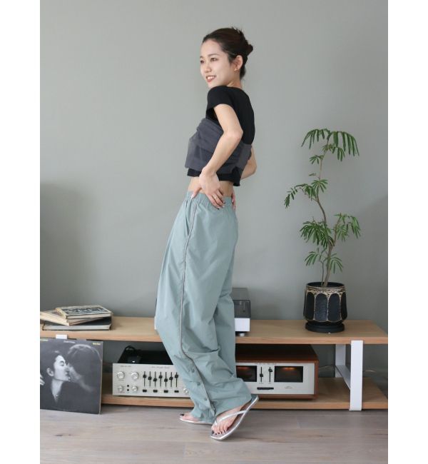 Ungrid「ナイロン混ラインパンツ」|その他|