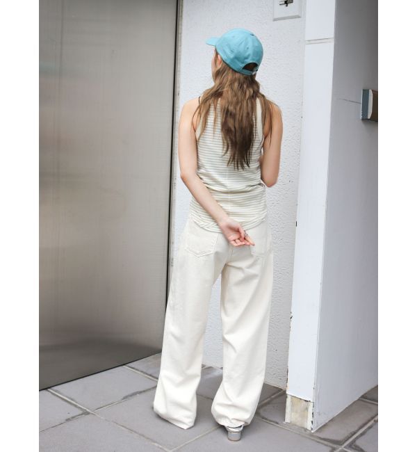 Ungrid「【WEB限定】ボーダーアメスリタンクトップ」|タンクトップ|