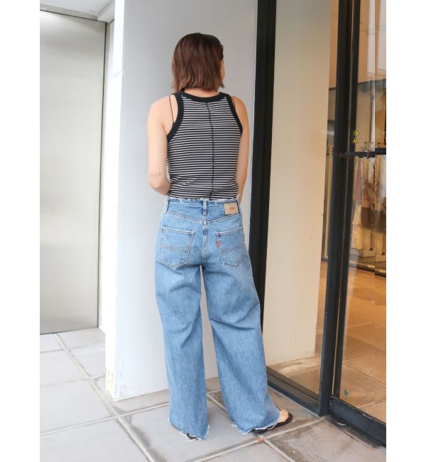 Ungrid「【WEB限定】ボーダーアメスリタンクトップ」|タンクトップ|