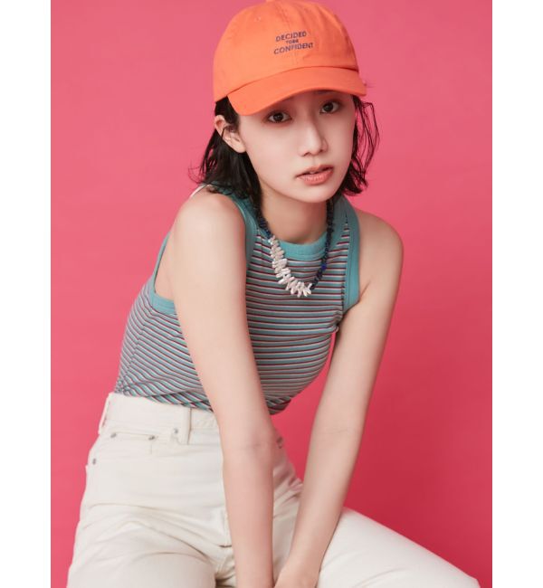 Ungrid「【WEB限定】ボーダーアメスリタンクトップ」|タンクトップ|