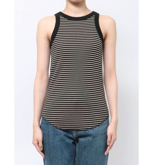 Ungrid「【WEB限定】ボーダーアメスリタンクトップ」|タンクトップ|