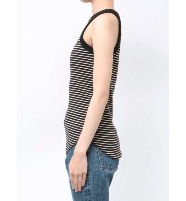 Ungrid「【WEB限定】ボーダーアメスリタンクトップ」|タンクトップ|
