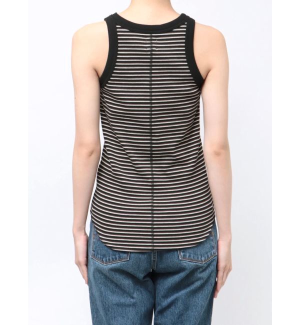 Ungrid「【WEB限定】ボーダーアメスリタンクトップ」|タンクトップ|