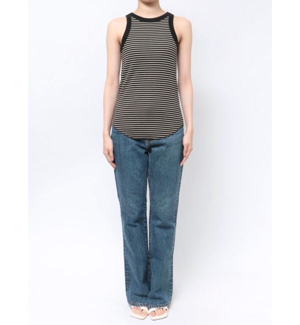 Ungrid「【WEB限定】ボーダーアメスリタンクトップ」|タンクトップ|