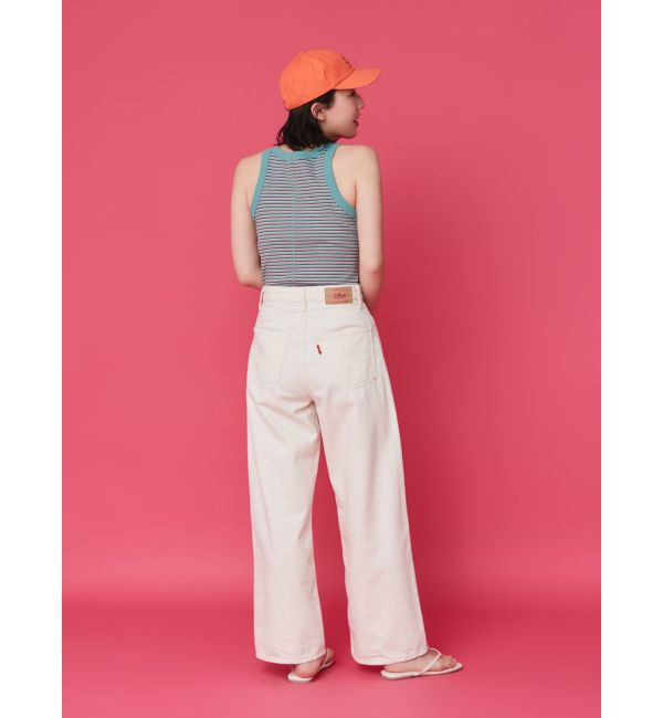 Ungrid「【WEB限定】ボーダーアメスリタンクトップ」|タンクトップ|