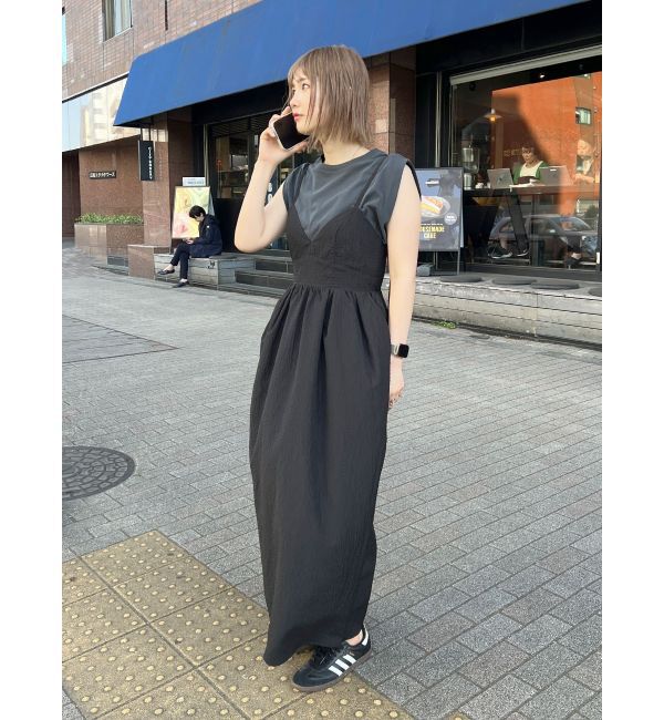 Ungrid「タックボリュームキャミワンピース」|ワンピース|