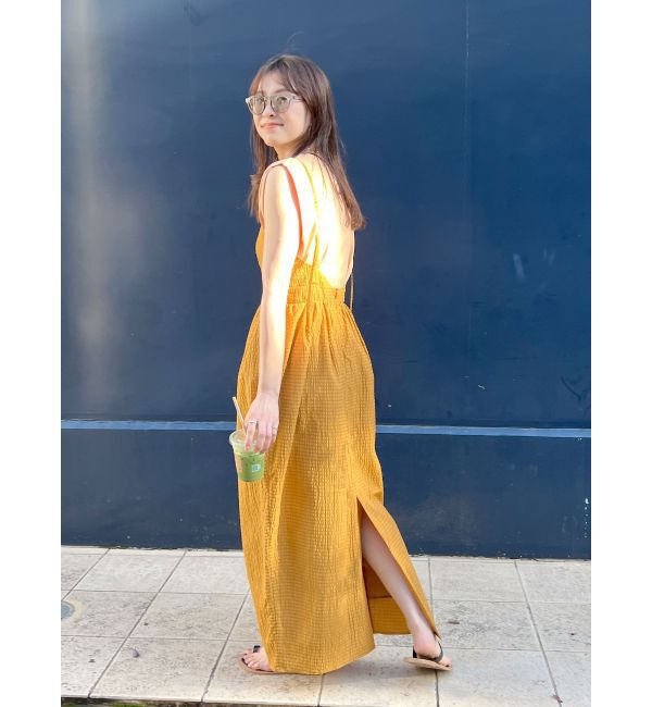 Ungrid「タックボリュームキャミワンピース」|ワンピース|