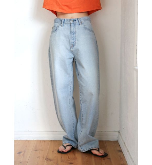 Ungrid「ルーズフィットテーパードデニム」|デニム|