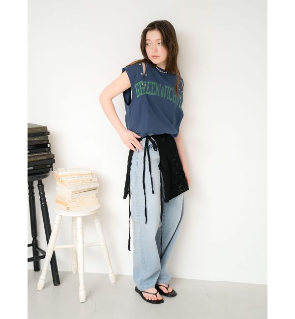 Ungrid「ルーズフィットテーパードデニム」|デニム|