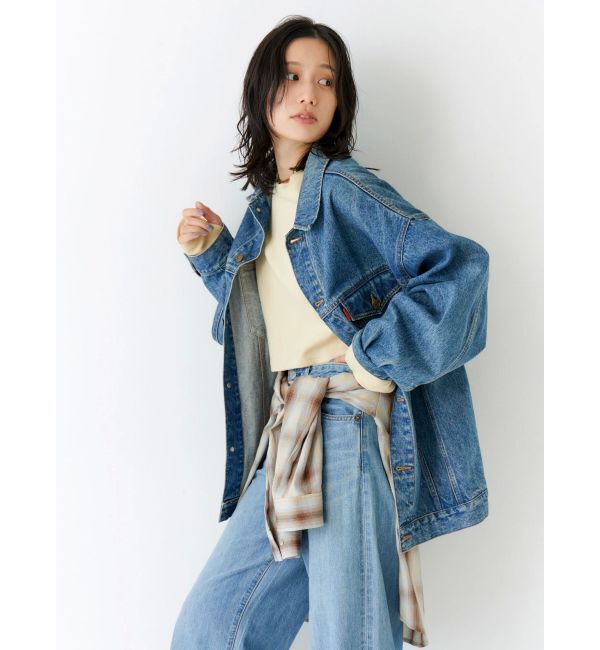 Ungrid「ビッグシルエットデニムジャケット」|ブルゾン・スタジャン|