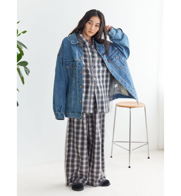 Ungrid「ビッグシルエットデニムジャケット」|ブルゾン・スタジャン|