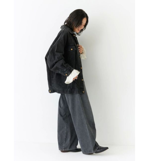 Ungrid「ビッグシルエットデニムジャケット」|ブルゾン・スタジャン|