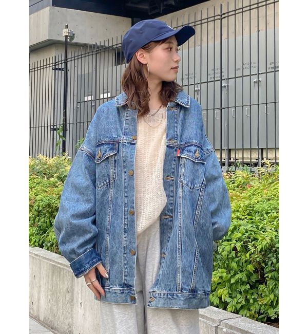 Ungrid「ビッグシルエットデニムジャケット」|ブルゾン・スタジャン|